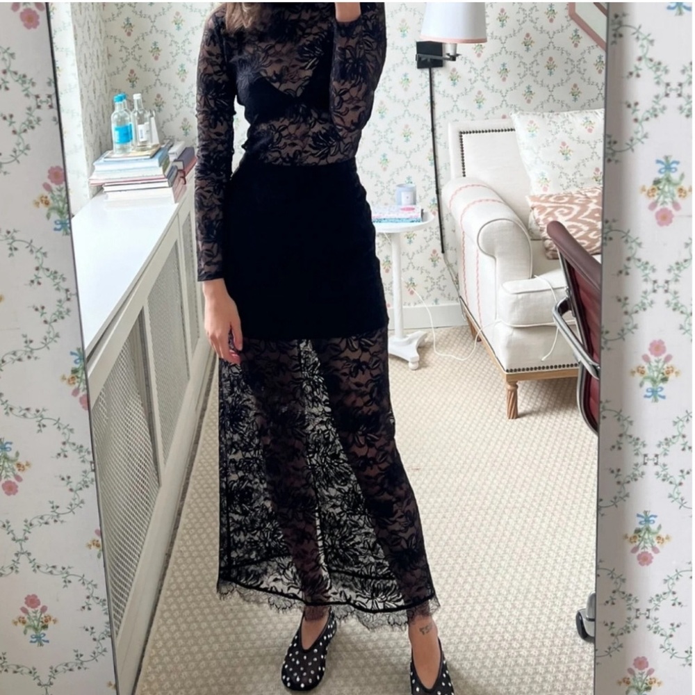 NWT Hill House Midi Lace Skirt
